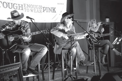 (L-r) Powell, Dillon and Carter perform during the event. 2016 TETWP Concert Crested Butte