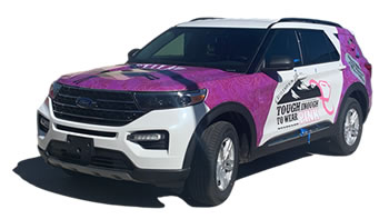 Gunnison Tough Enough to Wear Pink Programs: TETWP Betty Ann of the transportation fleet.