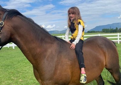 Abby on a Horse in Whitefish MT