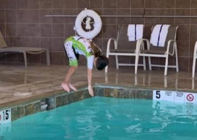 A big dive at the end of the day