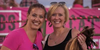 2023 Volunteer of the Year, Cara Apsey and Friend.