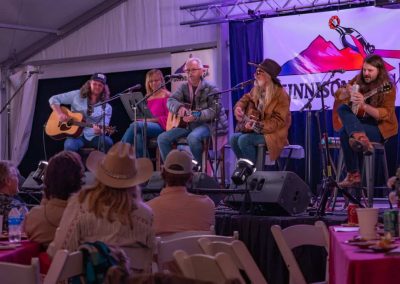 Josh Martin, Marla Cannon-Goodman, Buddy Cannon, Dean Dillon, and Brent Cobb performing.