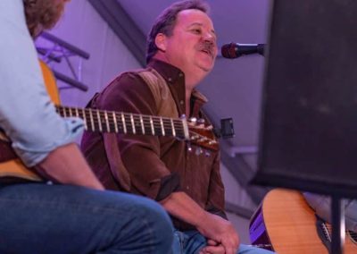 Chris Coady and Josh Martin singing.
