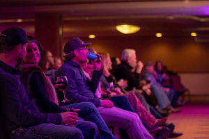 The crowd having a good time at the March 22nd, 2025 Winter Songwriter Shuffle.